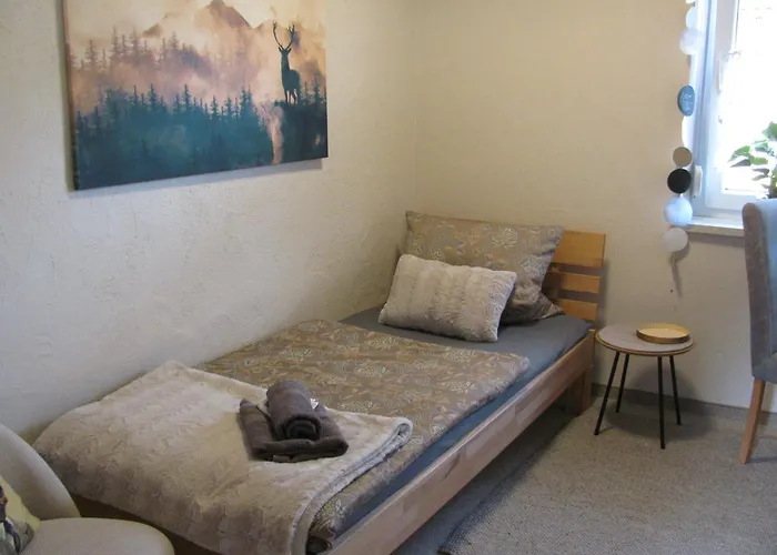 #2 Ruhiges Gemuetliches Gaestezimmer Mit 2 Einzelbetten Gemeinschaftsbad W-lan Airport Nah Late Night Check In Haus Nr 9,5 Trunkelsberg